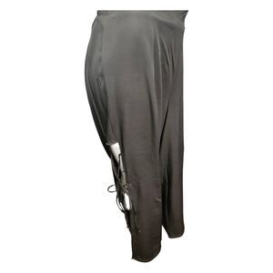 Like an Angel Black Tie Side Black Straight Pants Womens size 2X NEW WITH TAGS